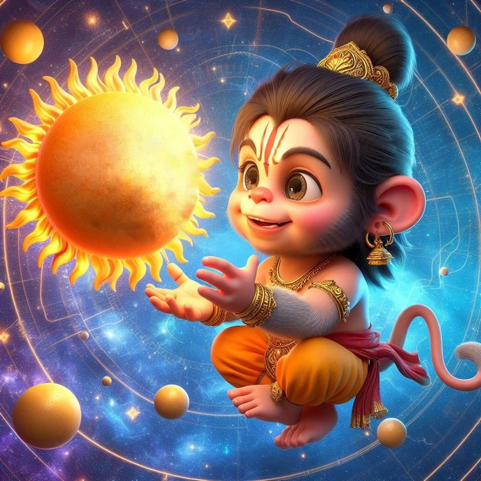 How did Lord Hanuman get His amazing powers?