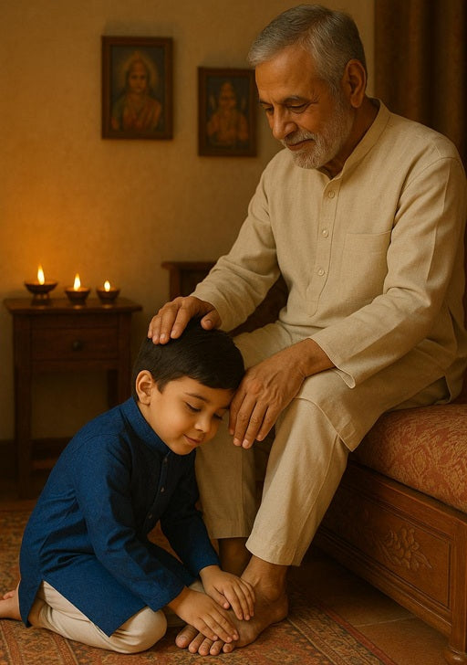 Why do we touch to our elders feet?