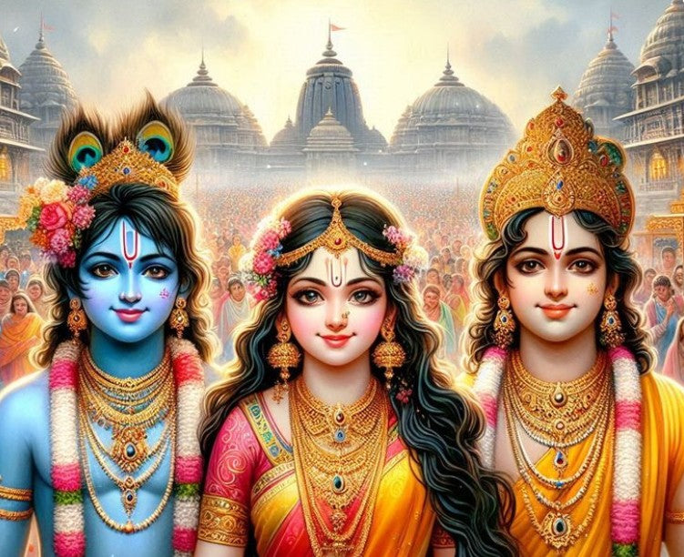 Krishna and His siblings